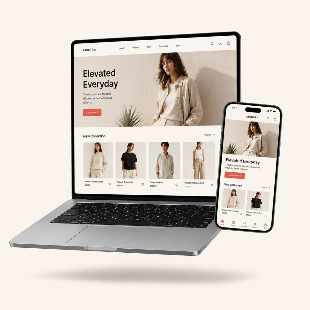 A fashion brand's Shoopy storefront